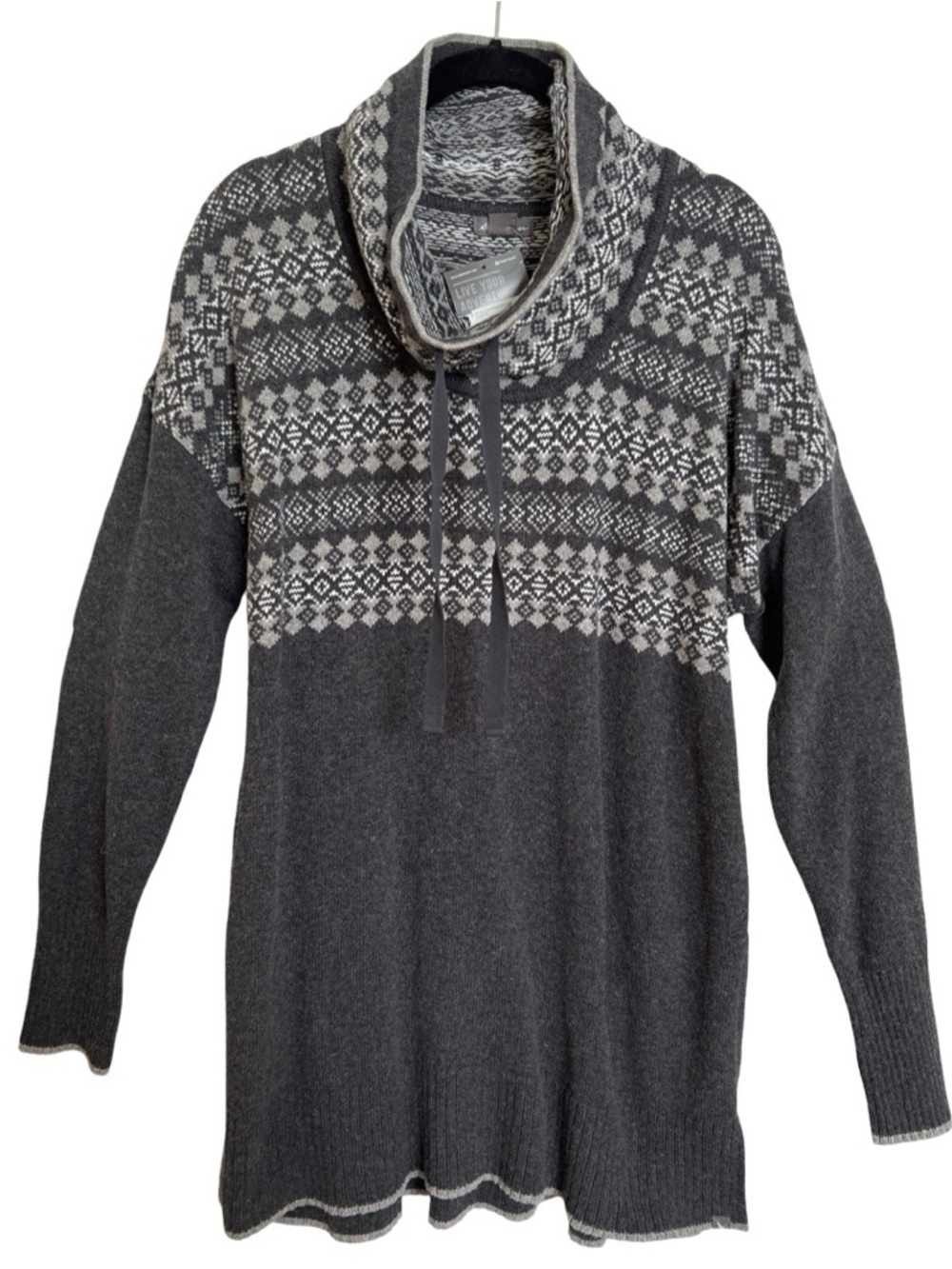 NEW WITH TAGS Womens Ladies Eddie Bauer Faire Isle Tunic Sweater SZ Large